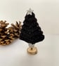 Mini Christmas Trees on Stand in Modern Monochrome Colours  - Image 2