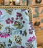 Coin purse made with an Autumn fruits print and a golden leaves lining - Image 5