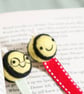Woolly Bumble Bee Bookmark - Needle Felt Felted Handmade Wool Book Accessory - Image 2