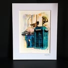 Glasgow Mixed Media Collage, Archival Print of Original Art Work 