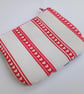 Christmas zipped purse - retro winter woods scene - kid, fir tree, hearts, swan  - Image 3