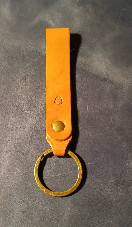 Handcrafted Leather keyfob 