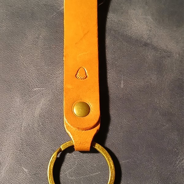 Handcrafted Leather keyfob 