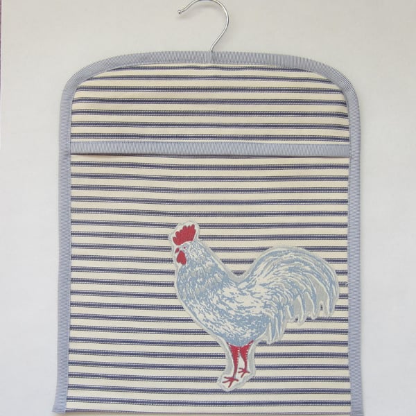 Peg Bag with Appliqued Cockerel Design