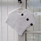 KNITTING PATTERN PDF Snowdrops Poncho for Baby