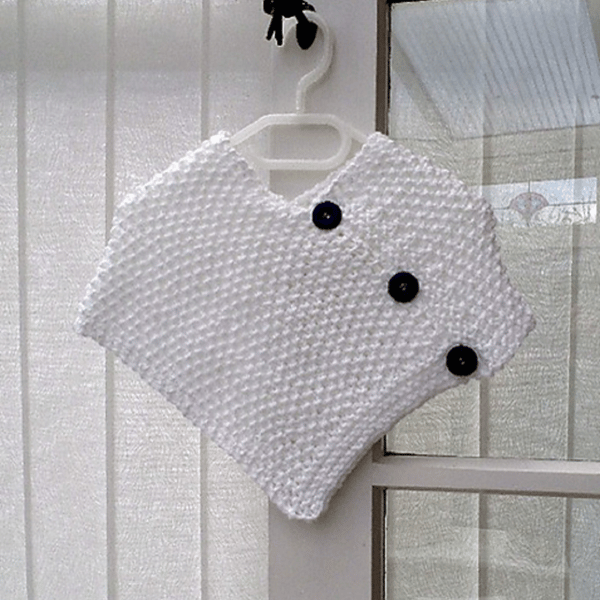 KNITTING PATTERN PDF Snowdrops Poncho for Baby