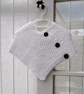 KNITTING PATTERN PDF Snowdrops Poncho for Baby - Image 1