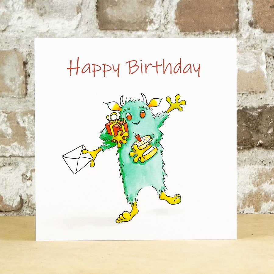 Birthday Card Monster