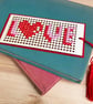 Cross Stitch Bookmark Kit - Love - Image 2