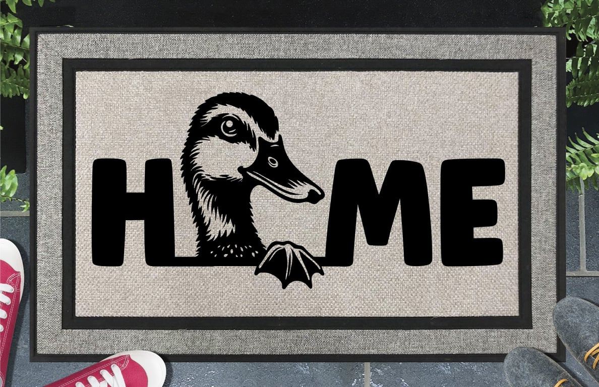 Duck Home Door Mat No.2 - All Weather Doormat - 45x70cm 