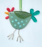 Spotty Fused Glass Chicken Decoration - Image 6