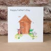 Father's Day card Shed