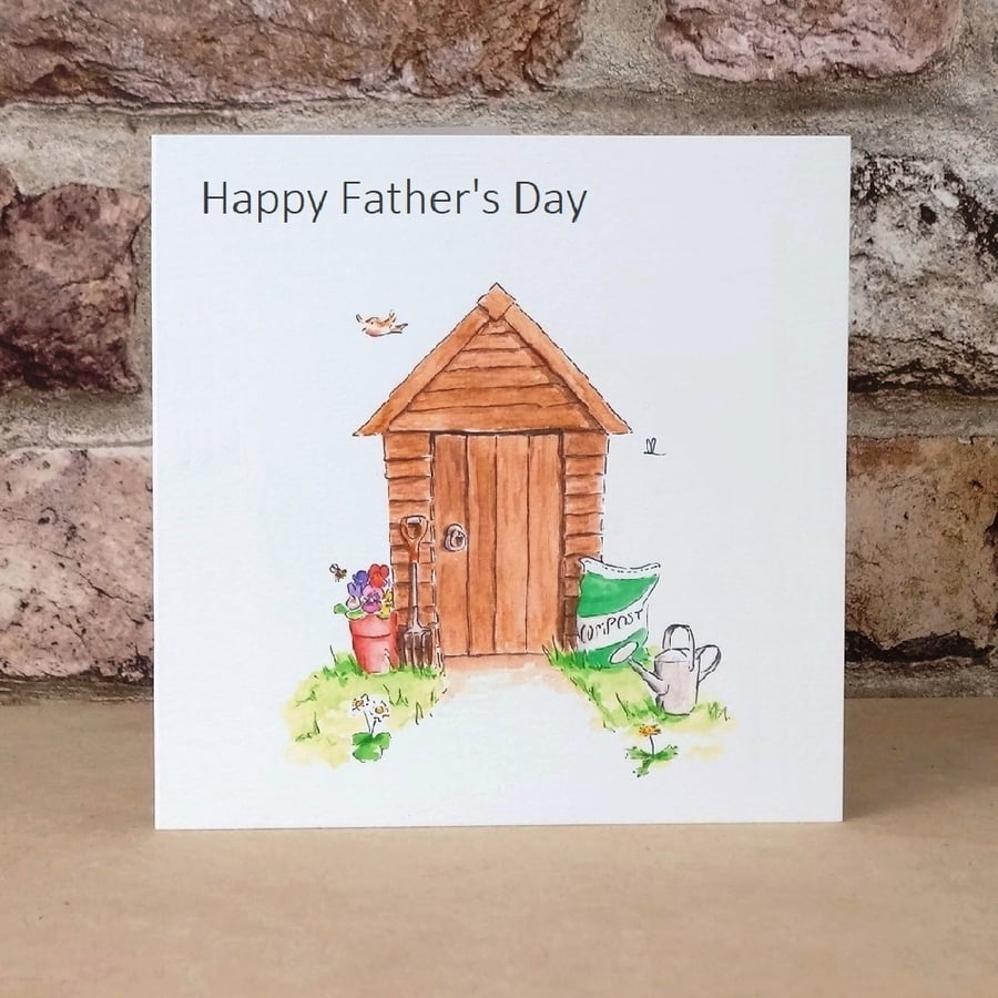 Fathers Day Card Shed