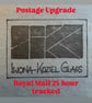 Royal Mail 24 hour tracked postage upgrade for items at Iwona Koziel Glass shop