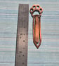 Pawprint Textured Copper Paperclip Bookmark Artisan  - Image 3