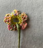 Pretty crocheted flower posy - orange mix - Image 4
