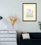 Wild Flowers Original Modern Botanical Watercolour Painting Colourful Botanical  - Image 8