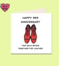 3rd wedding anniversary card for leather - Image 4