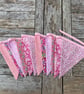 Floral summer bunting, 12 flags. Bunting for a baby’s nursery or a girl’s room.