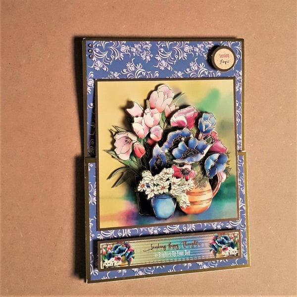 Stunning Floral Stepper Card