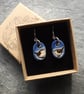 Wren ceramic and sterling silver drop earrings in blue - Image 7