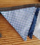Handmade mini bunting in a blue theme. - Image 2
