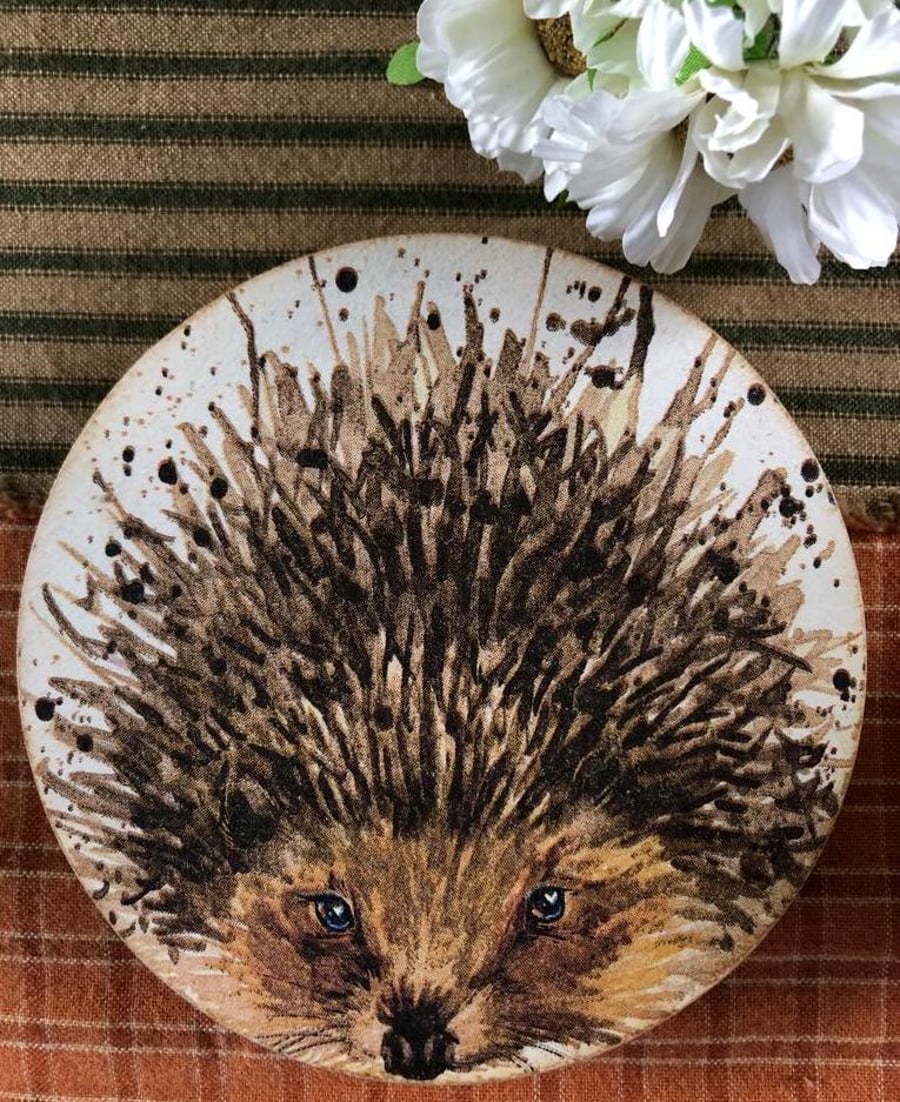 Circular Decoupage Coaster