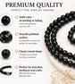 Black Glass Pearl Beads 6mm Smooth Round for Jewellery Making - Image 2