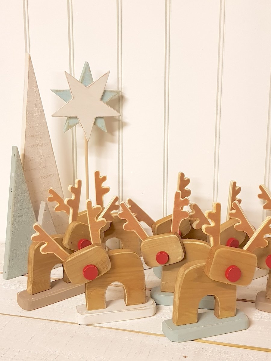 Christmas decoration Rudolph the Reindeer. FREE DELIVERY UK