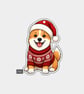 Funny Christmas Gift Tags For Adults, 6pk - Cute Dog In Santa Hat