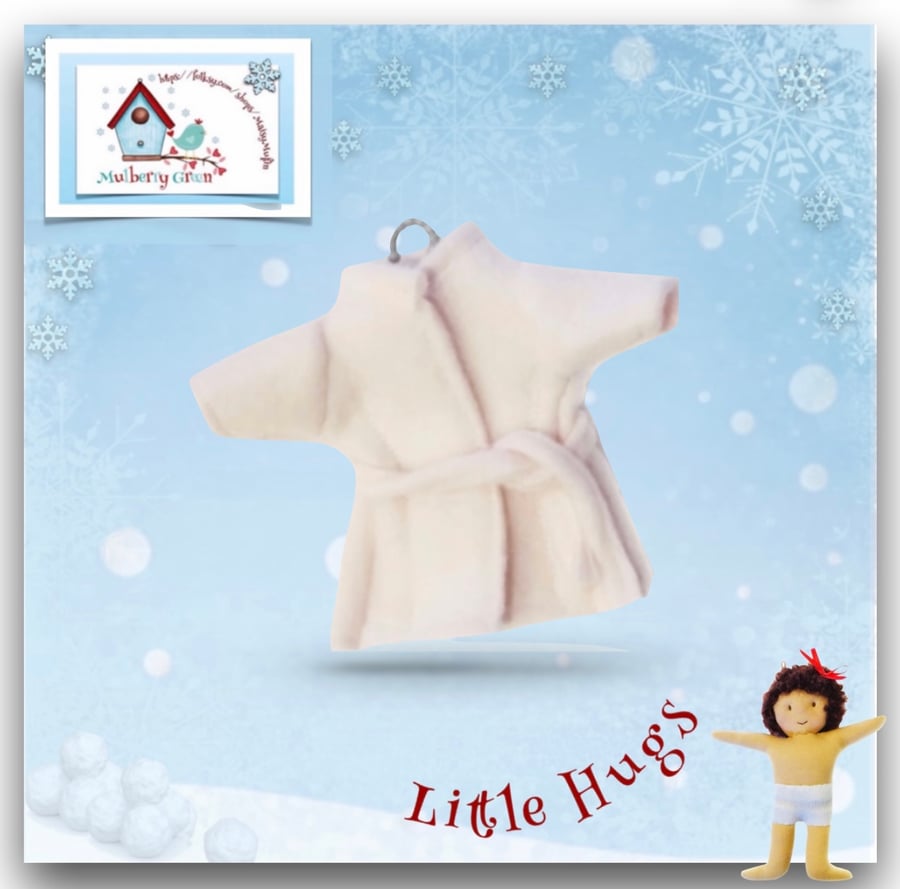 Reserved for Kat Pink Fleece Dressing Gown to fit the Little Hugs