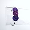 Flower hair band: purple art deco roses