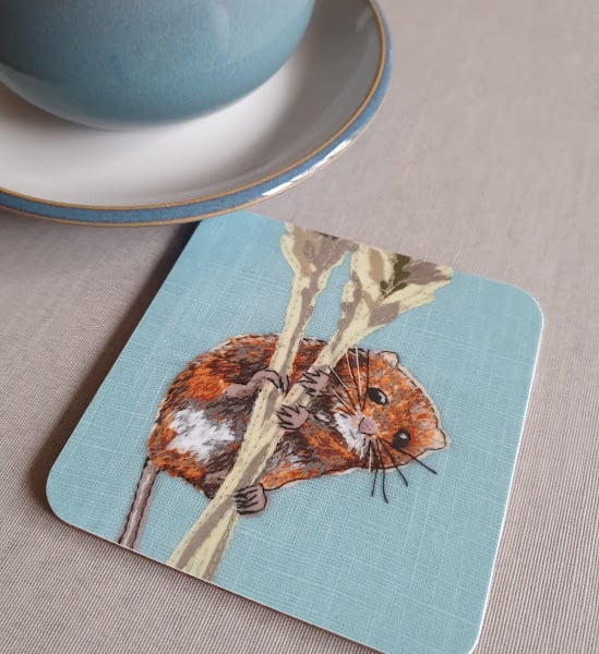 Harvest Mouse coaster