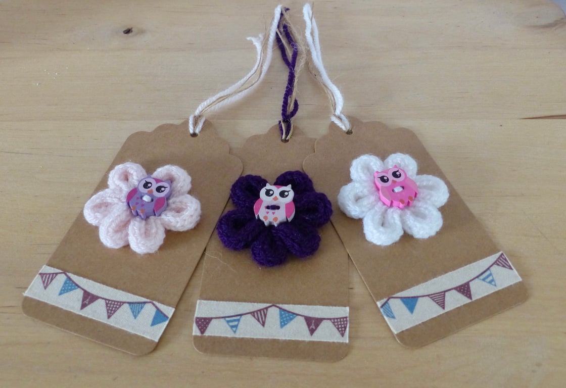 French Knitted Gift Tags