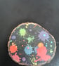 Woodslice decoupage coaster 