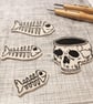 Mindless Skull Hand Printed Sticker - Image 8