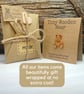 Personalised Christmas Teddy Bear Pin, Gold Bow, Handmade Christmas Gift - Image 5