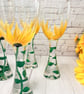 Wine Glass Hand Painted with Sunflowers  - Image 5