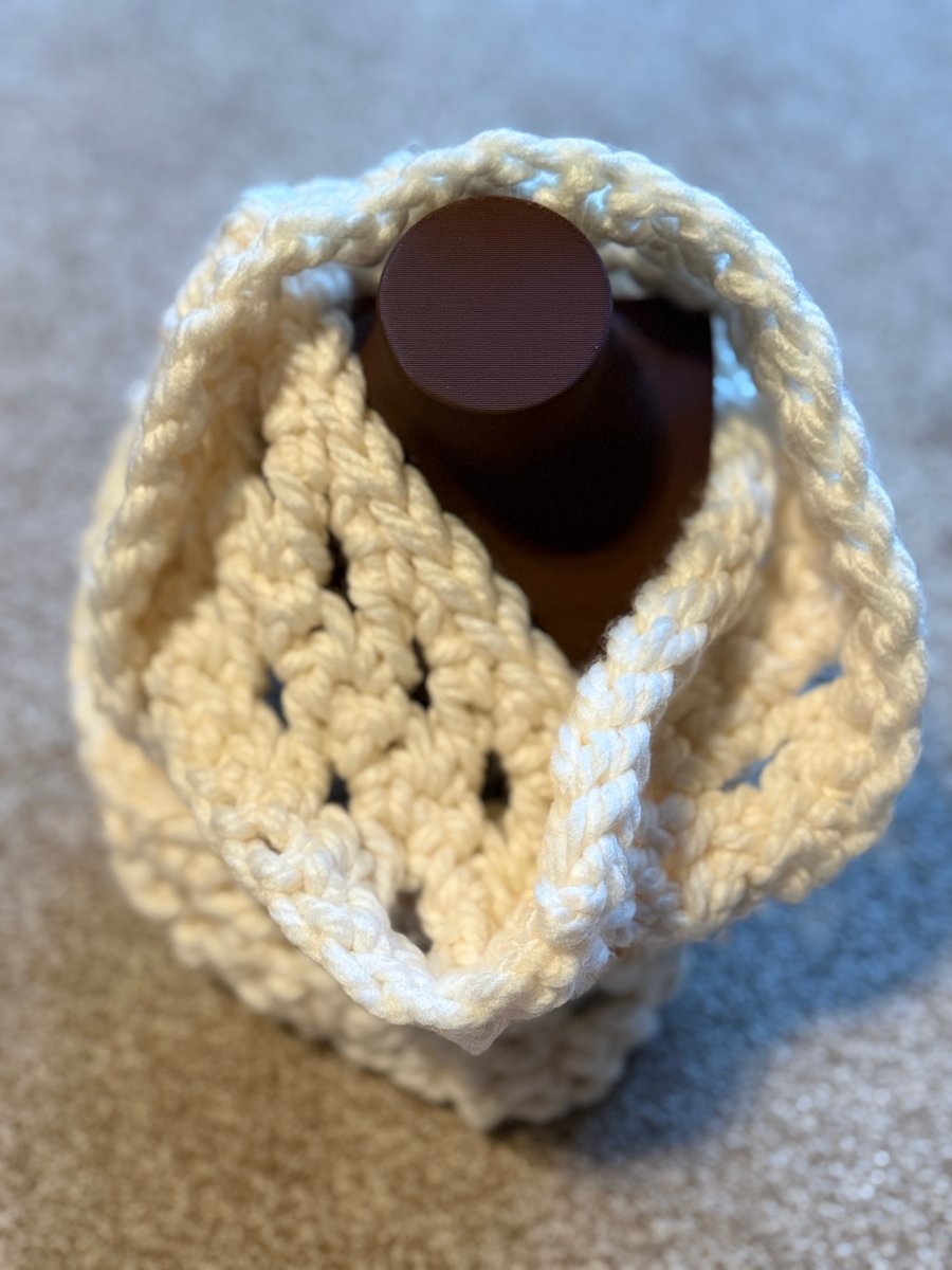 Twisted cowl neck warmer cream