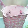 Rainbow fabric storage box with handles, cotton fabric, letter box gift handmade