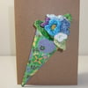Bouquet of Flowers Brooch Card 