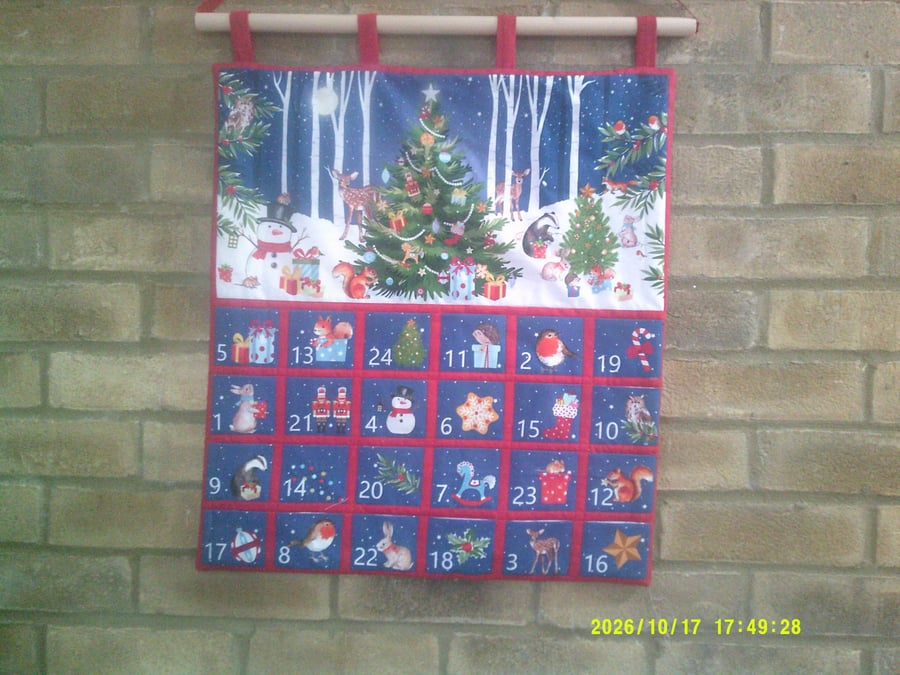 Woodland Christmas Tree and Animals Advent Calendar