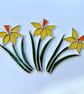 Stained Glass Daffodil Suncatcher - Handmade Hanging Window Decoration  - Image 1