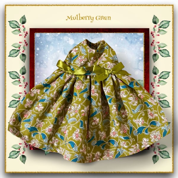 Special Offer - Olive Green Dress with Bows