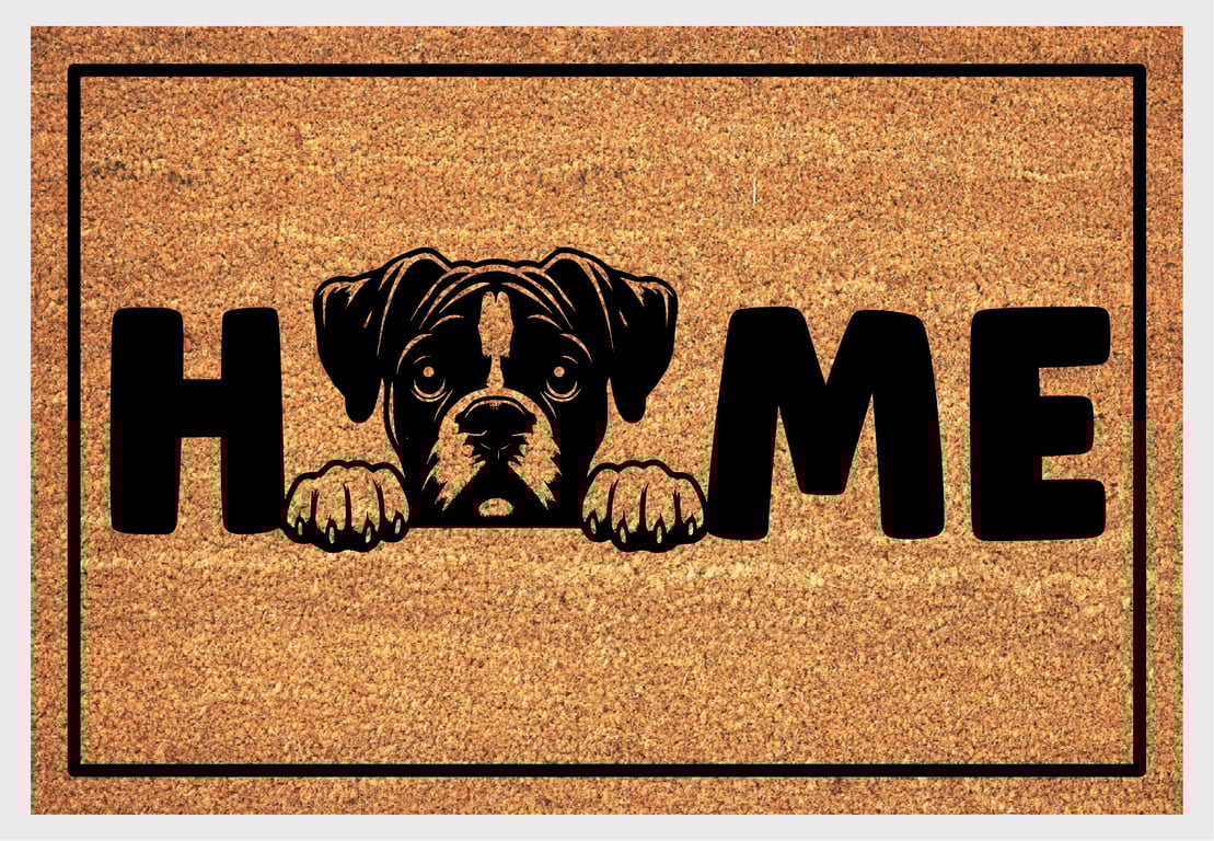 Boxer Dog Home Door Mat No.2 - Boxer Welcome Mat - 3 Sizes