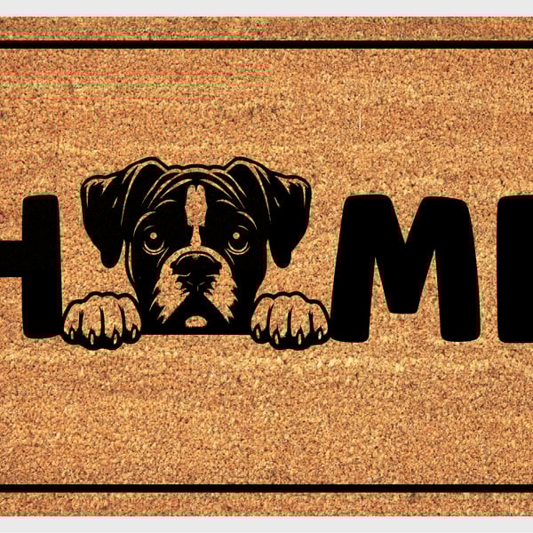 Boxer Dog Home Door Mat Boxer Welcome Mat 3. Folksy