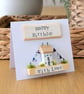 Happy Birthday Card With Removable Wooden Cottage Gift - Image 5