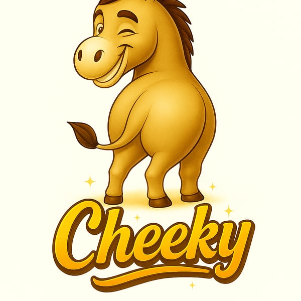 Playful Donkey Art Print – Original Illustrated Design