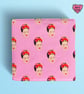 Frida Gift wrap in pink or yellow - Image 4