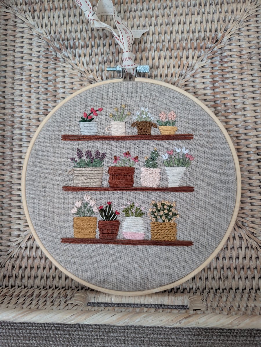 Flower Shop Embroidery in Hoop 